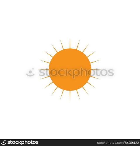sun logo stock illustration design