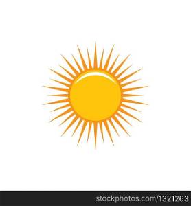 Sun logo template vector icon illustration design