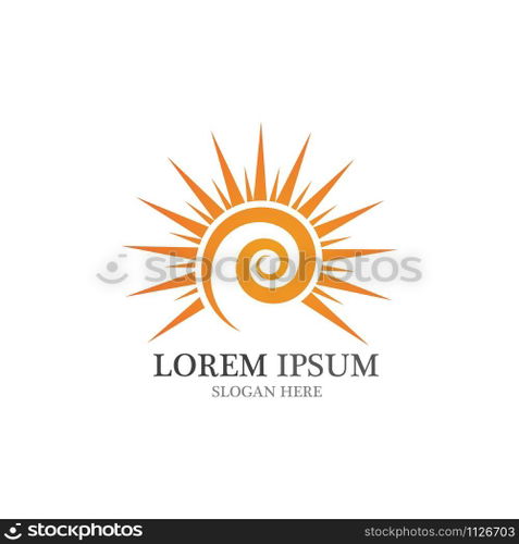 Sun logo vector