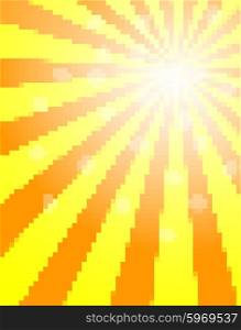 Sun pixel background