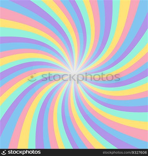 Sun rays. Abstract rainbow vector background.