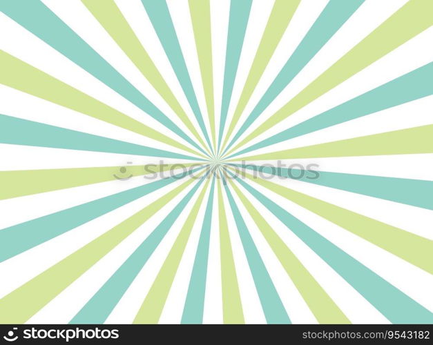 Sun rays background template, sunbeam, white, blue and green tones