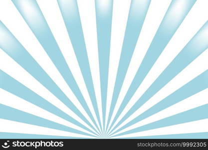 Sun rays blue and white vector background