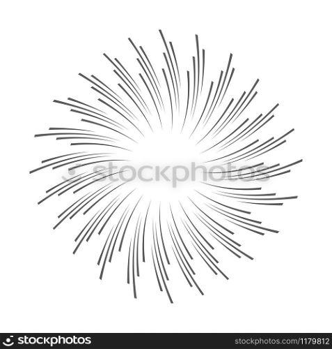 Sun rays hand drawn icon vector isolated on white background. Sun rays hand drawn icon vector isolated on white