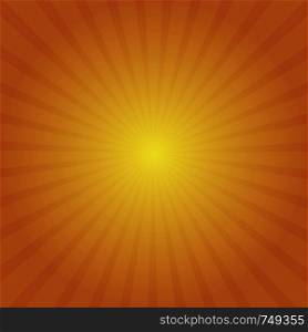Sun rays. Sun rays in gradient color. Orange and yellow. Vector illustration. Sun rays. Sun rays in gradient color. Orange and yellow