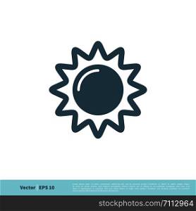 Sun / Solar Icon Vector Logo Template Illustration Design. Vector EPS 10.