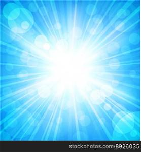 Sun sparkled vector image