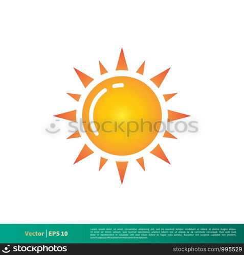 Sun - Summer Icon Vector Logo Template Illustration Design. Vector EPS 10.