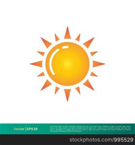Sun - Summer Icon Vector Logo Template Illustration Design. Vector EPS 10.