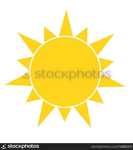 Sun vector cartoon icon illustration isolated on white background eps 10. Sun vector cartoon icon illustration isolated on white background
