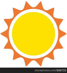 Sun vector icon design.