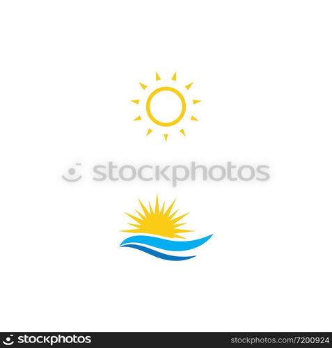 Sun Vector illustration Icon Logo Template design