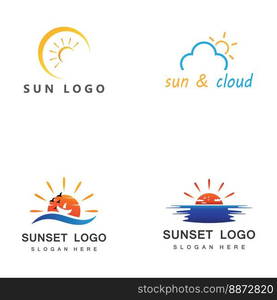 Sun Vector illustration Icon Logo Template design