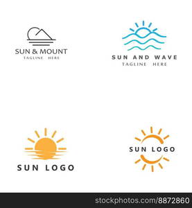 Sun Vector illustration Icon Logo Template design