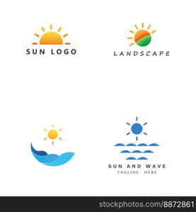 Sun Vector illustration Icon Logo Template design