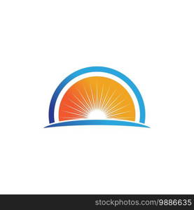 Sun Vector illustration Icon Logo Template design