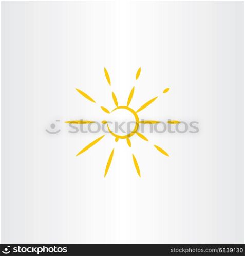 sun vector illustration icon symbol