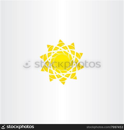 sun vector illustration sign logo