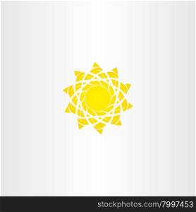 sun vector illustration sign logo