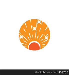 Sun Wave Logo Template vector symbol nature