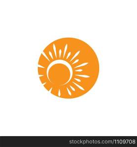 Sun Wave Logo Template vector symbol nature