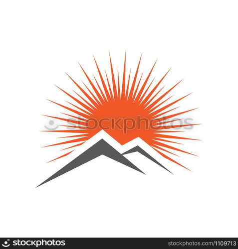 Sun Wave Logo Template vector symbol nature