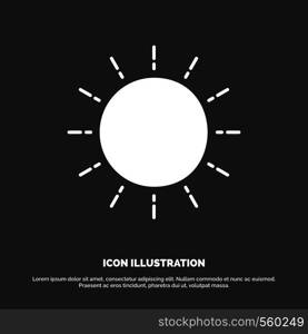 sun, weather, sunset, sunrise, summer Icon. glyph vector symbol for UI and UX, website or mobile application. Vector EPS10 Abstract Template background