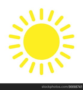 Sun with rays line icon design. Vector illustration. Sun with rays line icon design. for your design