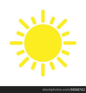 Sun with rays line icon design. Vector illustration. Sun with rays line icon design. for your design