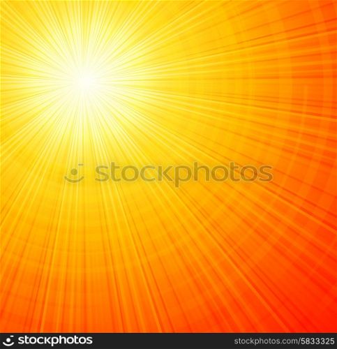 Sunbeams abstract vector illustration background. Sunbeams orange abstract vector illustration background EPS 10