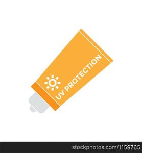Sunblock graphic design template vector isolated illustration. Sunblock graphic design template vector isolated