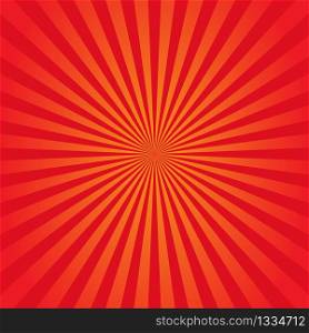 Sunburst background orange and red. Vector illustration. EPS 10
