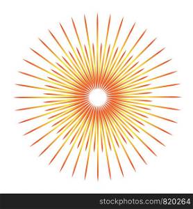 sunburst emblem isolated icon vector illustration design
