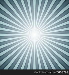 Sunburst grey and blue vector background with shadow effect.