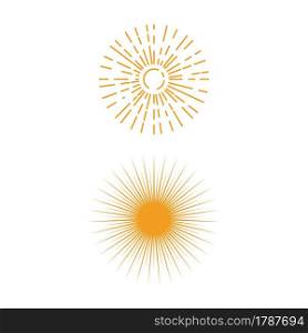 sunburst icon vector illustration design template