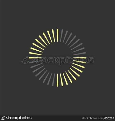 Sunburst Line Logo Template Illustration Design. Vector EPS 10.