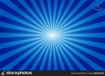Sunburst retro sun rays blue background. Abstract summer sunny. Vintage radial texture. Vivid color. EPS 10. Sunburst retro sun rays blue background. Abstract summer sunny. Vintage radial texture. Vivid color.