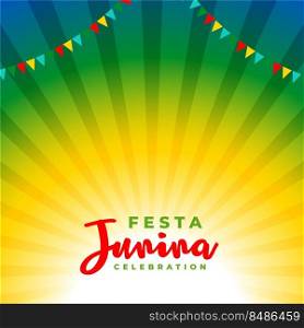 sunburst style festa junina celebration background