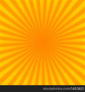Sunburst yellow vector background, texture sun backdrop.