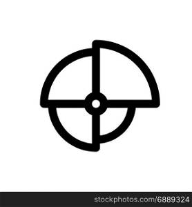 sunburts doughnut chart, icon on isolated background