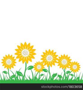 sunflower background vector illustration concept design web