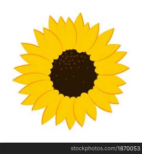 Sunflower icon. Agrarian concept. Flower emblem. Nature background. Summer time. Vector illustration. Stock image. EPS 10.. Sunflower icon. Agrarian concept. Flower emblem. Nature background. Summer time. Vector illustration. Stock image.