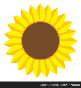 Sunflower icon. Agriculture background. Simple flat design. Yellow garden plant. Vector illustration. Stock image. EPS 10.. Sunflower icon. Agriculture background. Simple flat design. Yellow garden plant. Vector illustration. Stock image.