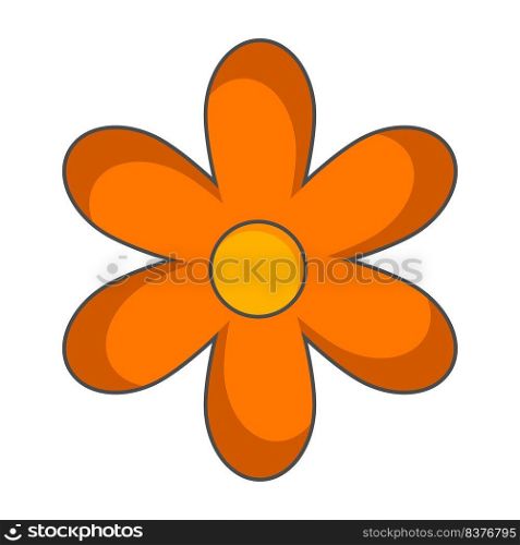 sunflower icon, animated cartoon model, vector illustration design