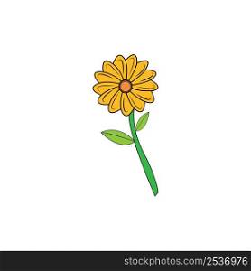 sunflower icon logo vector design template