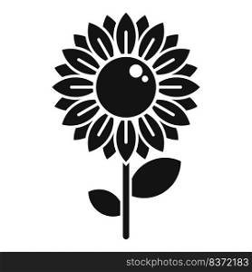 Sunflower icon simple vector. Eco farm. Food farming. Sunflower icon simple vector. Eco farm