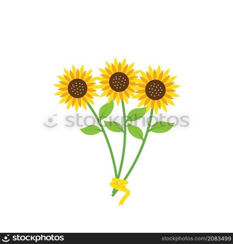 Sunflower icon vector illustration element design