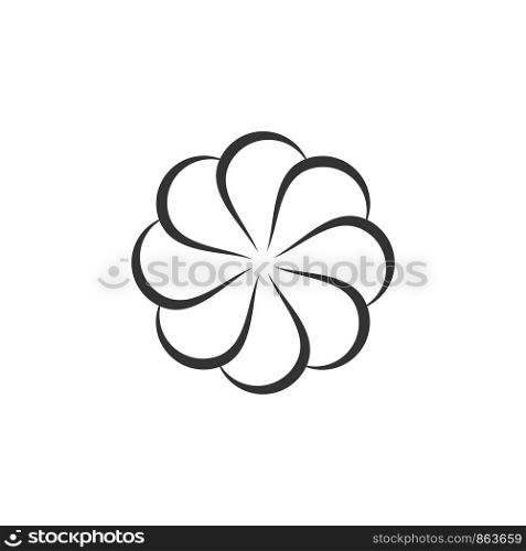 Sunflower icon vector Logo Template Illustration Design. Vector EPS 10.