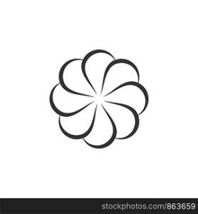 Sunflower icon vector Logo Template Illustration Design. Vector EPS 10.
