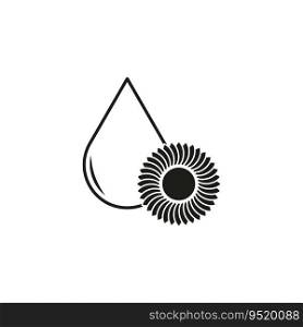 Sunflower oil icon. Vector illustration. EPS 10. Stock image.. Sunflower oil icon. Vector illustration. EPS 10.